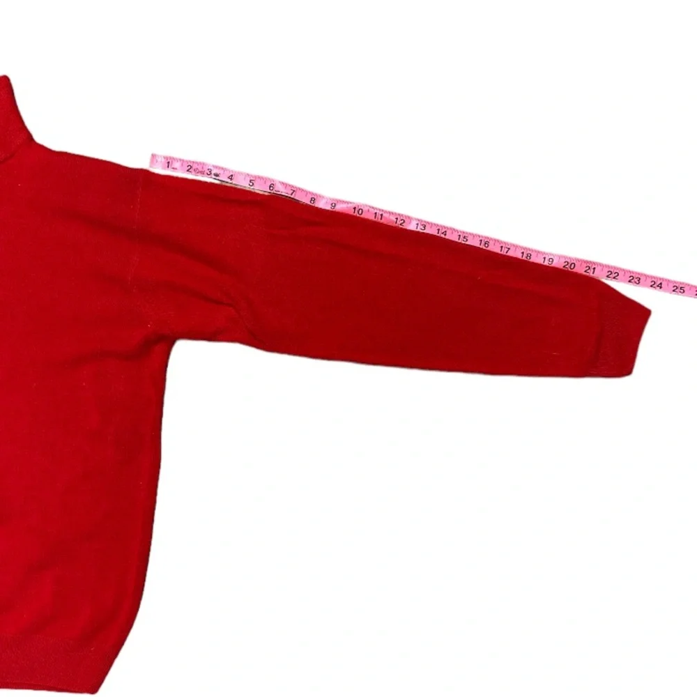 Milano Ladies Red Long Sleeve Turtleneck Sweater Size Large EUC Vintage